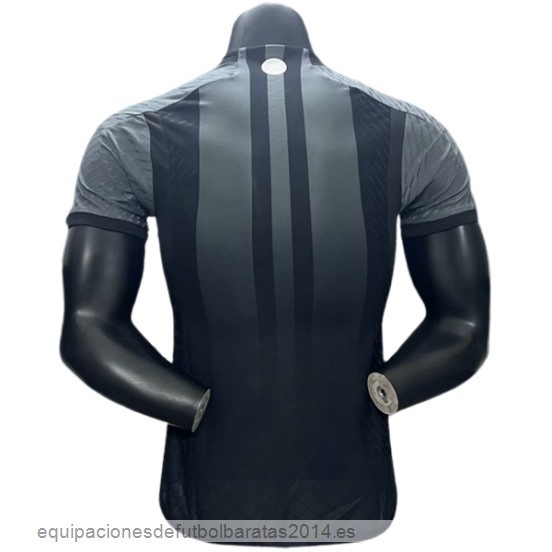 Nuevo Especial Jugadores Camiseta Argentina 2024 Negro Gris Baratas
